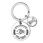 Auntie Gifts Uncle Gift Aunt Keyring Aunty Presents From Niece Nephew Keychain Funny Key Ring Uncle Auntie Birthday Gifts Christmas Gifts Jewellery (Uncle Nephew)