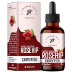 Aromatique Rosehip Oil for Face - Rose Hip Oil for Skin, Nail, Face, Hair - Rosehip Oil for Men and Women - All Types of Skin - 30 ml