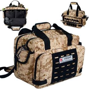 VIGEGARI Pistol Range Bag Shooting, Gun Bag for Pistols, Gun Case for Handguns, Ammo Bag, Gun Case for Handguns, Tactical Range Bag, Gun Carrying Bag, Gun Range Accessories