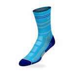 TEGO Men's Calf Length Cotton Blend Socks (Pack Of 1) (TS0284_Heather Blue)