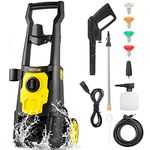 VEVOR Electric Pressure Washer, 2000 PSI, Max. 1.76 GPM Power Washer w/ 30 ft Hose, 5 Quick Connect Nozzles, Foam Cannon, Portable to Clean Patios, Cars, Fences, Driveways, ETL Listed