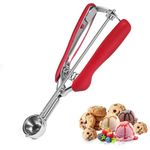 Small Cookie Scoop,Stainless Steel 2 TSP Cookie Scoop for Baking,30MM / 0.3 Ounce Portion Scoop,Cookie Dough Scooper Good Soft Grips,10ml (2 Teaspoon)