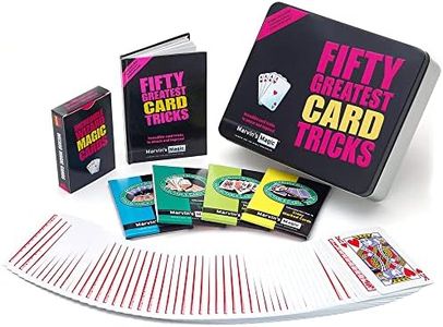 Marvin’s Magic Fifty Greatest Card Magic Tricks Set for Children and Adults, Card Tricks with Close up Magic and Mind Reading Tricks