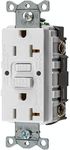 HUBBELL WIRING GFRST20W AUTOGUARD COMMERCIAL STANDARD GFCI RECEPTACLE, WHITE, NEMA 5-20R, 125 VOLTS, 20 AMPS (1 PER CASE)