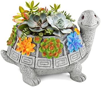Grovind Macetas para Plantas, Bonitas macetas para suculentas con Orificio de Drenaje, macetas de jardín para Cactus Regalos de decoración de jardín de Oficina para Mujer