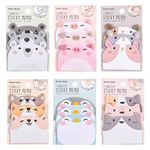 AUXSOUL 6 Packs Sticky Notes, Cute Animal Sticky Notes Kawaii Stationary self-Adhesive Note Pads for Pet Lovers Office School Supplies Gift Idea