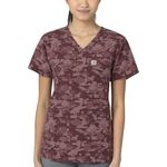 Carhartt Scrubs C13014 Women's Force® Cross-Flex Modern Fit Tuck-In Pri - Medium Regular - Topiary Camo
