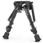 RioRand 6" to 9" Hunting Rifle Bipod Adjustable Spring Return Sniper Sling Swivel Mount