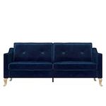 Mr. Kate Tess Upholstered Sofa, Blue Velvet