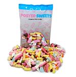 Posted Sweets 600g FOAM SWEET BAG OF PICK & MIX SWEETS - Large Classic Retro Soft & Chewy Candy Selection Pick n Mix - Gift Bag - Perfect Movie Night Hamper, Treats for Kids, Adults, Birthday Gifts