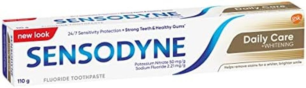 Sensodyne Daily Care + Whitening Toothpaste For Sensitive Teeth, 110g