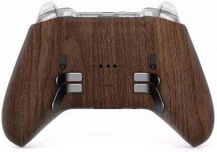 eXtremeRate Replacement Bottom Shell Case for Xbox Elite Series 2 Controller, Wood Grain Back Housing Shell Cover for Xbox Elite Series 2 Core Wireless Controller Model 1797 - Without Controller
