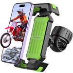 POSIKO Bike Phone Mount Holder, Motorcycle Bicycle Phone Mount, Cell Phone Holder Mount for e-Bike Bicycle Scooter ATV Handlebar Phone Cradle Clip for iPhone,Samsung, All 4.7"- 6.8" Cell Phones