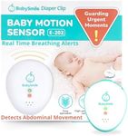 Baby Smile Baby Motion Breathing Monitor | Baby Abdominal Movement Monitor | Audible Alerts for Quick Alerts | Diaper Clip