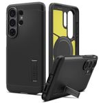 Spigen Tough Armor MagFit | Samsung Galaxy S26 Ultra Case [MagSafe] [Kickstand] Galaxy S26 Ultra Back Cover | TPU+PC - Black