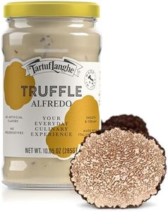 TartufLanghe Black Truffle Alfredo Sauce - Creamy Pasta Sauce with Parmigiano Reggiano, Pecorino Romano DOP Cheese, and Summer Black Truffle, Authentic Italian Food, No Preservatives - 10.05 oz