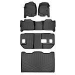 MAXLINER A0015/B0015/C0015/E0238 Black Floor Mat 3-Rows and Cargo Liner Behind 3rd Row (for Suburban/Yukon XL 2007-2014), 1 Pack