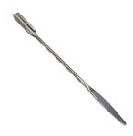 Lab Micro Spoon Scoop Flat Double Ended Spatula, Stainless Steel (Tapered/Scoop END 7")