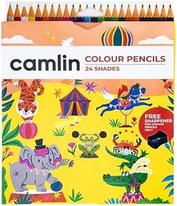 Camlin Kokuyo 4192567 24-Shade Full Size Colour Pencil Set (Assorted)