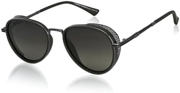 VINCENT CHASE EYEWEAR By Lenskart Aviator | Gunmetal Green Grey Gradient Full Rim Pilot Branded Latest And Stylish Sunglasses | Polarization And 100% Uv Protected | Men & Women | Large | Vc S13835