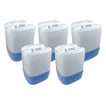 ePackagesupply 5 Gallon UN Rated Plastic Tight Head Container with Cap, Chemical Grade, Stackable, Made in USA (5)