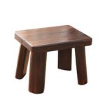 GZQWDC Wooden Step Stool for Adults,Foot Stool,Kitchen Wooden Stool,Small Bench for Kids,Wood Plant Stand (14.2"x10.2"x10.6")