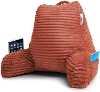 Nestl Body Positioner - Plush Memory Foam Sitting Pillow for Reading, 17"H x 14"W, with Arms and Pockets