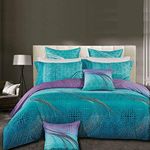 Aqua Turquoise Quilt Cover Set, Sup