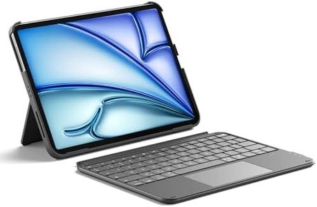 Inateck Coque Clavier pour iPad 11e/10e Gén, pour iPad 10e (10,9")/Clavier 11 (2025 A16), Air 11" M3/M2, Air 6/5/4e, Pro 11 4e-1re, Clavier Ultraléger Détachable avec Pavé Tactile, Gris AceTouch