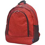 NGIL Canvas School Backpack, Glitter-red, L, Casual