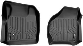 SMARTLINER Floor Mats 1st Row Liner Set Black for 1999-2007 F-250/F-350/F-450 Super Duty (All Models) / 2000-2005 Excursion