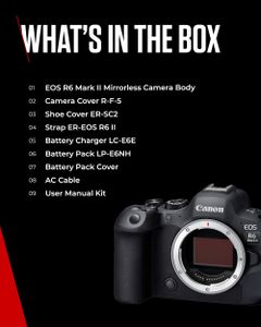 Canon EOS R6 Mark II Mirrorless Camera Body