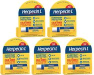 Special Pack of 5 HERPECIN-L COLD SORE LIP BALM 0.1 oz