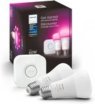 Philips Hue White and Colour Ambiance A19 Starter Kit (2-Pack)