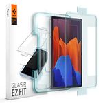 Spigen 1 Pack Glas.tR EZ Fit Screen Protector for Samsung Galaxy Tab S8 Plus and Samsung Galaxy Tab S7 Plus 5G