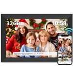 FRAMEO Digital Picture Frame, 10.1 Inch Smart WiFi Digital Photo Frame 1280x800 IPS LCD Touch Screen, Auto-Rotate, Built in 32GB Memory, Share Photo or Video Instantly via Frameo App from Anywhere