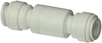 Inline Check Valve w/ 3/8" Quick Connect (Push Connect) Fittings for Reverse Osmosis Systems