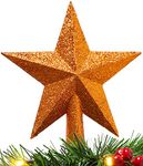 Christmas Concepts® 20cm Glitter Tree Top Star Decoration – Christmas Tree Topper (Copper)