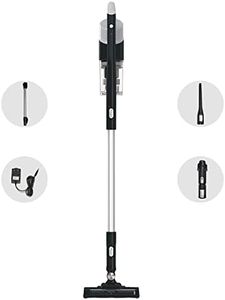 OSMON OS 26 Wireless, Rechargable, Cordless Vacuum Cleaner | 2200 Mah Battery | Lightweight ABS Body | Comes with 4 Accessories | for Home, Car & Furniture Cleaning | 1 Year Warranty | Black & Silver