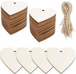 WYKOO 50 Pcs 3 Inch Natural Heart W