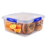 Sistema KLIP IT PLUS Food Storage Container | 5.5 L Square | Airtight, Stackable & Nestable Meal Prep Container with Lid | School Lunch Box | BPA-Free | 1 Count