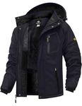 GEMYSE Men's Mountain Waterproof Ski Snow Jacket Winter Windproof Rain Jacket (Black, X-Large)