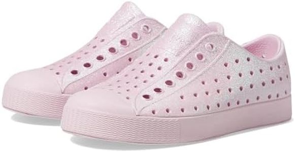 Native Shoes Kids Jefferson (Toddler) Sneaker, Barely Pink Bling/Barely Pink, 8 US Unisex