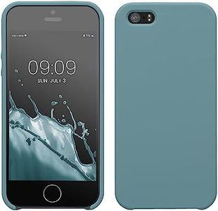 kwmobile Case Compatible with Apple iPhone SE (1.Gen 2016) / iPhone 5 / iPhone 5S Case - TPU Silicone Phone Cover with Soft Finish - Arctic Night