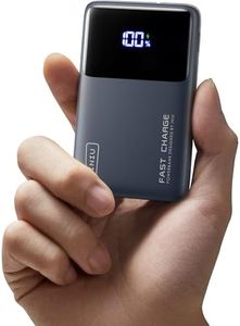 INIU Small Power Bank, 45W PD Fast Charging 10000mAh Power Bank, Battery Pack with Attached USB C Cable, Travel Essentials Powerbank for iPhone 17 16 15 14 Pro Air, Xiaomi, Samsung S25 S24 etc (Blue)