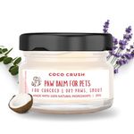 Coco Crush Paw Balm For Pets - Natural Care For Cracked And Dry Paws And Snout | 100% Natural And Organic Ingredients, Ingestion Safe | For Dogs, Cats, Puppies, Kittens | Heals & Repairs Gently (25G)