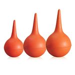 Eastchem Laboratory Tool Red Rubber Squeeze Bulb Ear Syringe Ball,30ml,60ml,90ml