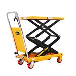 APOLLOLIFT Double Scissor Hydraulic Lift Table/Cart 330lbs Capacity 43" Lifting Height