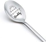 Gift Spoons for Daddy from Daughter Son Good Morning Daddy Spoon for Dad Father Christmas Birthday Gifts for Daddy Father's Day Dad Gifts for Daddy Ice Cream Gifts Spoon