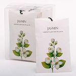 Rose Cottage 12Packs Closet Air Freshener Jasmine Scented Sachets Bags for Drawer and Closet Fresh Scents Freshener Clothes 5 Scents Optional